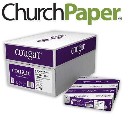 Cougar Perforated 8.5 x 14 32/80 White Paper 500 Sheets/Ream, Multipurpose  Copy Paper
