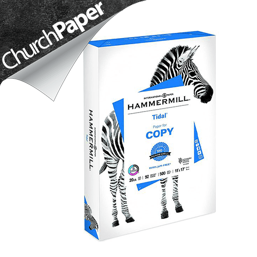Hammermill Laser Print Perforated 8.5 x 11 28/70 White Paper 500 sheets/ream, Multipurpose Copy Paper